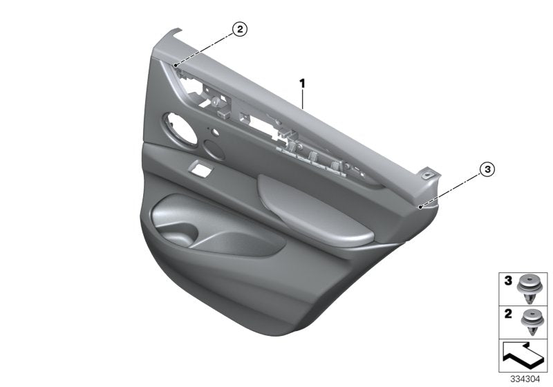 Genuine BMW 51428063955 F16 Door Trim Panel, Rear, Left ANTHRAZIT (Inc. X6) | ML Performance UK UK Car Parts