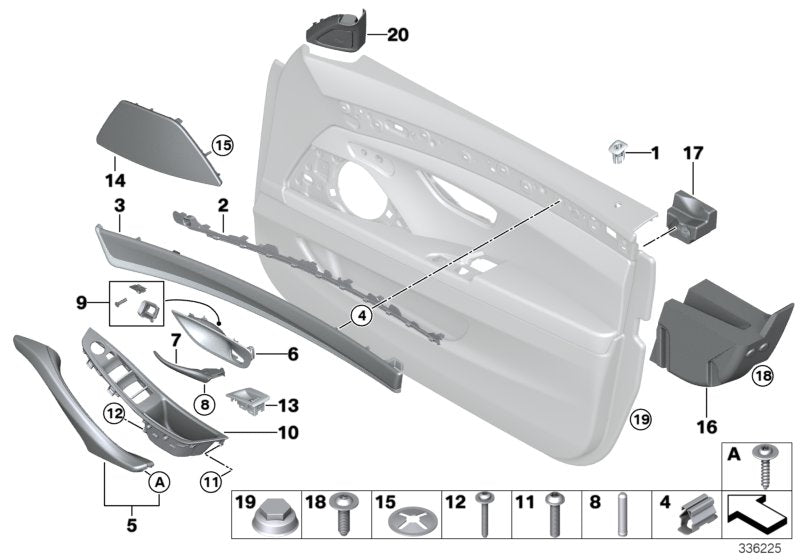 Genuine BMW 51417359309 Cover F Left Loudspeaker MOKKA (Inc. 525d, 518d & 528i) | ML Performance UK UK Car Parts