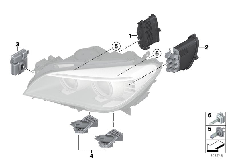 Genuine BMW 63117339060 Insert For Turn Signal, Right (Inc. 750LiX, 750iX & 750i) | ML Performance UK UK Car Parts