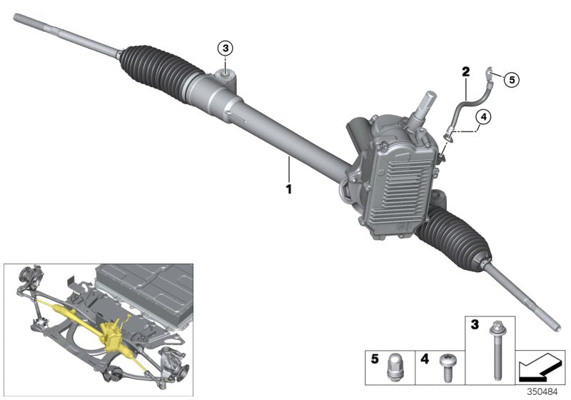 Genuine BMW 32106899328 Exch. Steering Box, Electr. (Inc. i3 94Ah Rex, i3 120Ah & i3 60Ah) | ML Performance UK UK Car Parts