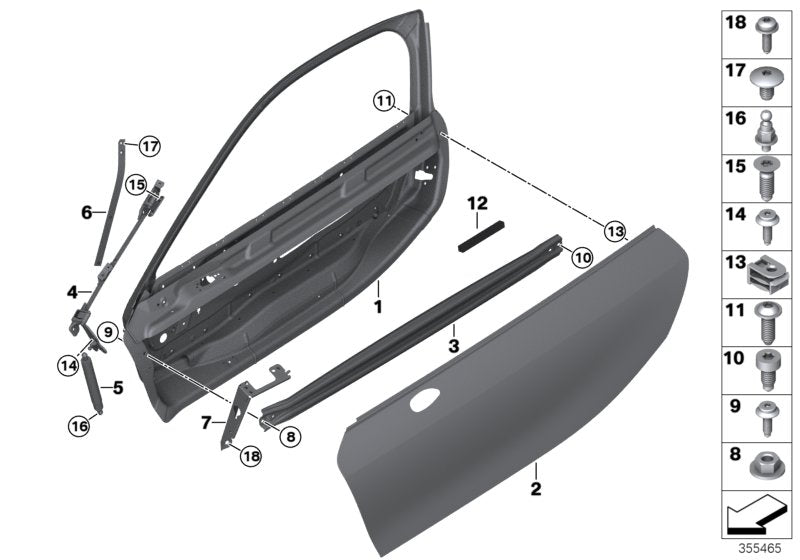 Genuine BMW 51007312673 I12 I12 Brace, Door Inner Panel, Left (Inc. i8) | ML Performance UK UK Car Parts