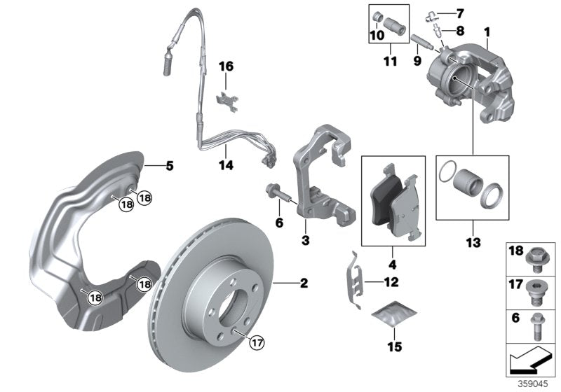 Genuine BMW 34116769091 E90 E89 E91 Caliper Housing Left (Inc. 318i, Z4 23i & 323i) | ML Performance UK UK Car Parts