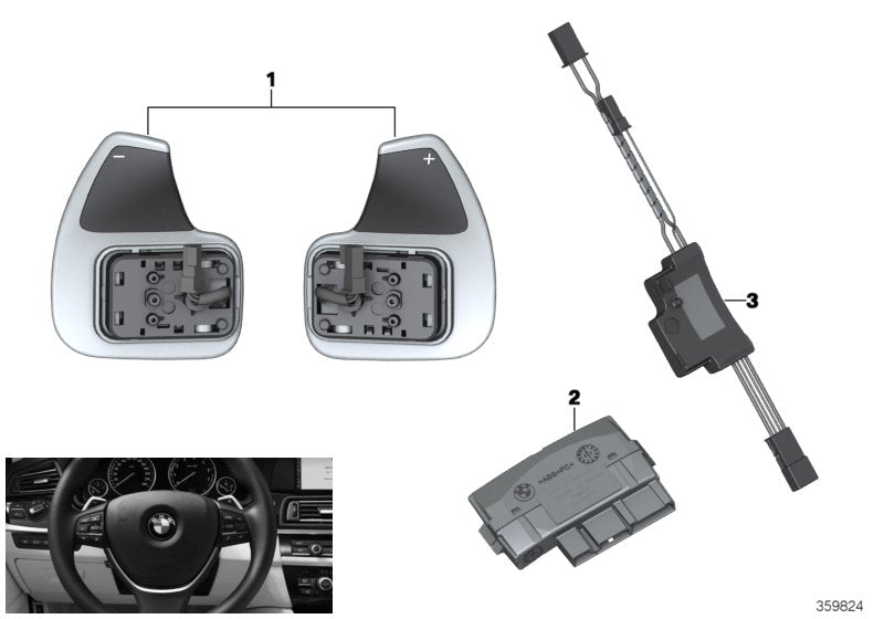 Genuine BMW 61319282644 Set Of Rocker Switches (Inc. 740d, 530dX & 523i) | ML Performance UK UK Car Parts