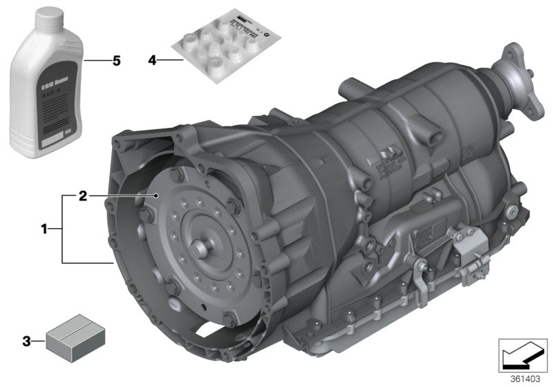 Genuine BMW 24007564242 E93 E92 E91 Exch. Automatic Transmission Eh GA6HP19Z (Inc. 335i) | ML Performance UK UK Car Parts