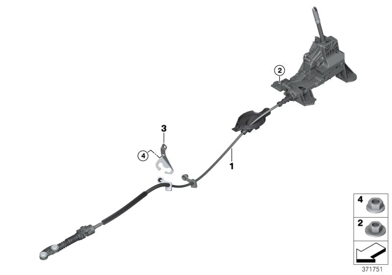 Genuine BMW 25168483098 F45 F39 F48 Gearshift Steptronic (Inc. 225i, 218dX & X1 28i)