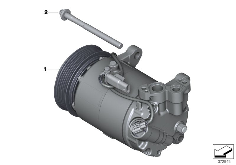 Genuine BMW 64529890655 G14 Rp A/C Compressor With Magnetic Clutch R134A/R1234YF (Inc. 530iX, 740i & 730dX) | ML Performance UK UK Car Parts