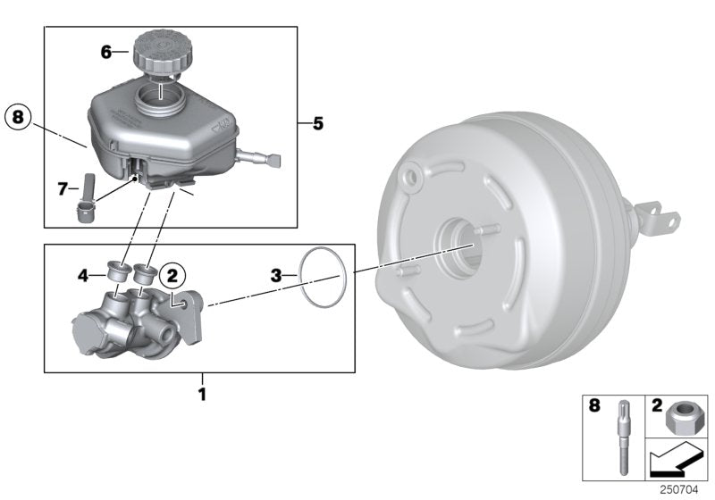 Genuine BMW 34336851093 F20 Brake Master Cylinder (Inc. 318i, 418i & 120i) | ML Performance UK UK Car Parts