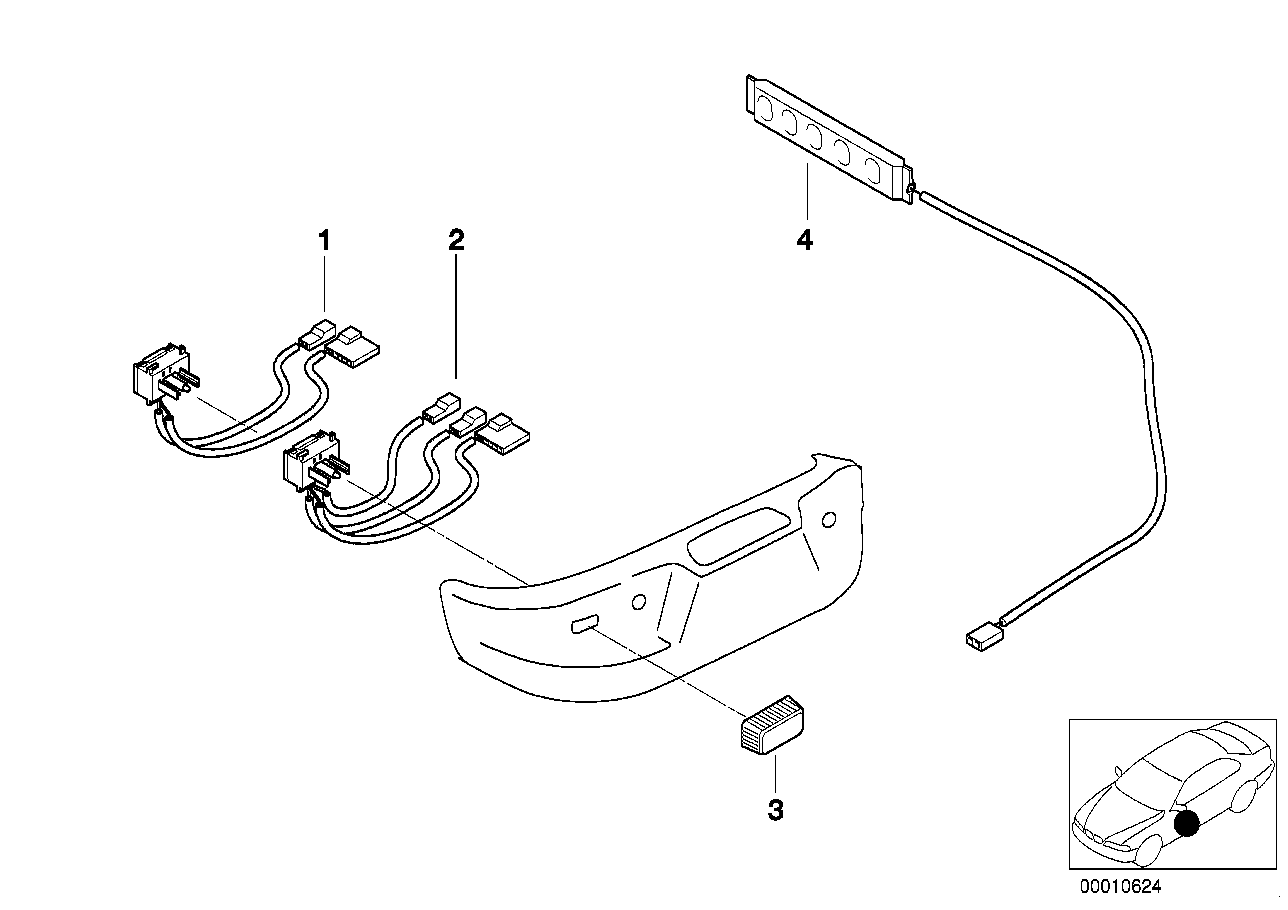 Genuine BMW 61318410672 E36 Switch F Longitudinal Seat Adjustm.,Rhgt (Inc. Z3 M, Z3 2.5 & Z3 1.8) | ML Performance UK UK Car Parts