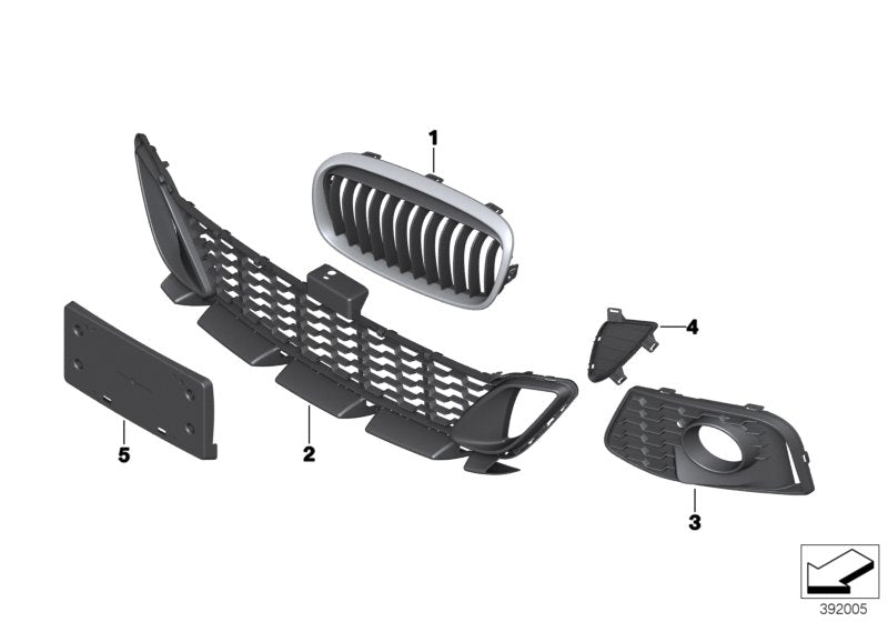 Genuine BMW 51118063886 F46 Cover, Brake Air Channel Right (Inc. 220i, 218dX & 218d) | ML Performance UK UK Car Parts