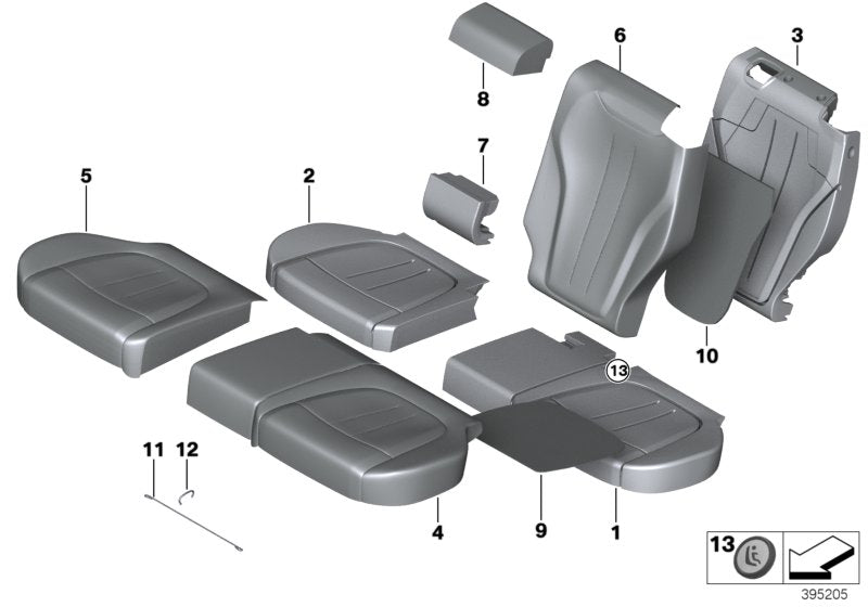 Genuine BMW 52207364124 F15 Liner RECHTS (Inc. X5) | ML Performance UK UK Car Parts