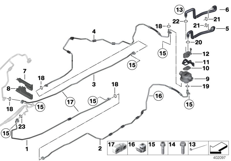 Genuine BMW 64539198296 Suction Pipe (Inc. Hybrid 7 & Hybrid 7L) | ML Performance UK UK Car Parts