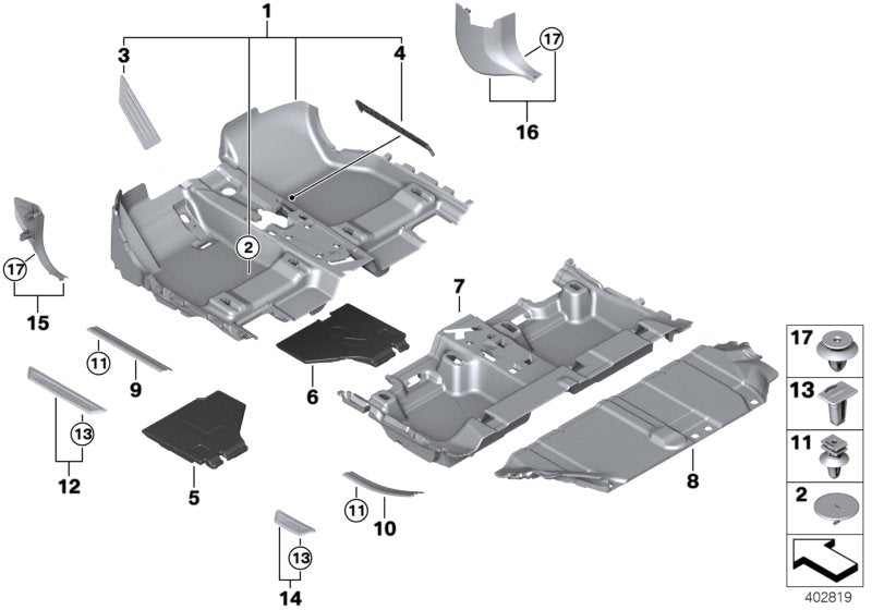 Genuine BMW 51477379810 F46 Tension Strap SCHWARZ (Inc. 216i, 225xe & 216d) | ML Performance UK UK Car Parts