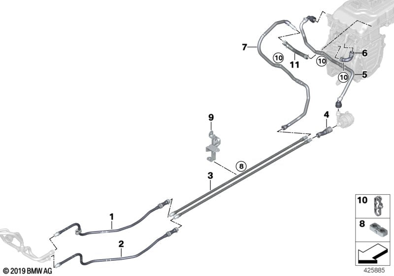 Genuine BMW 17127616036 Refrigerant Pipe (Inc. i3 60Ah & i3 94Ah) | ML Performance UK UK Car Parts