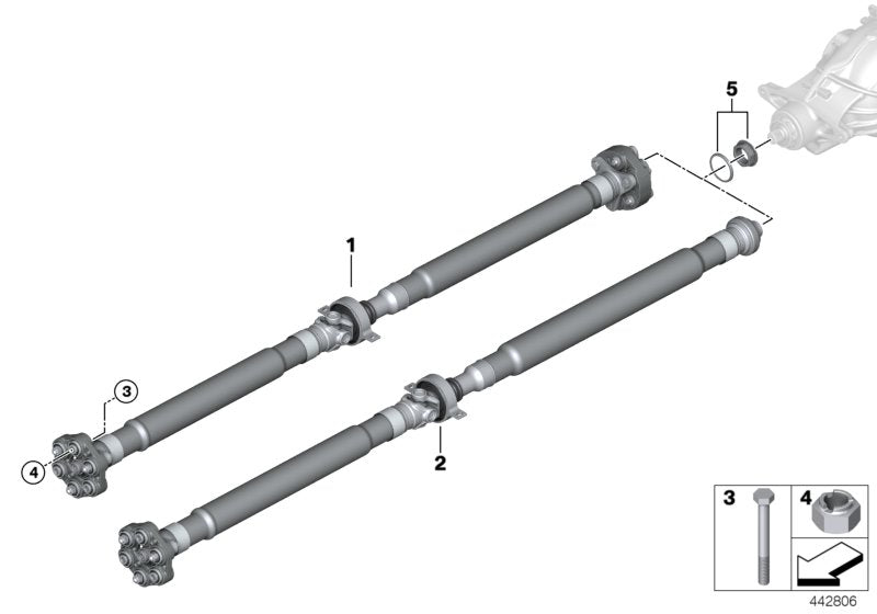 Genuine BMW 26109452553 G20 Drive Shaft (Inc. 330e) | ML Performance UK UK Car Parts