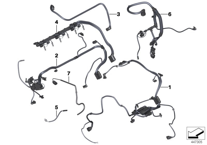 Genuine BMW 12518647878 F15 Wiring Harness, Eng. Sensoric Module 1 (Inc. X5 40eX) | ML Performance UK UK Car Parts