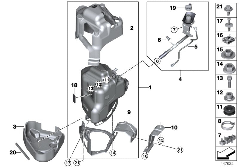 Genuine BMW 16197295653 F15 F16 Scr Container Active (Inc. X5 & X6 M50dX) | ML Performance UK UK Car Parts