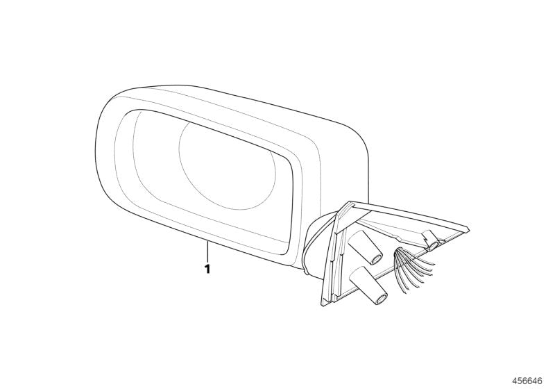 Genuine BMW 51168211310 E39 Outside Mirror W/Out Glass Heated Right (Inc. 540iP) | ML Performance UK UK Car Parts