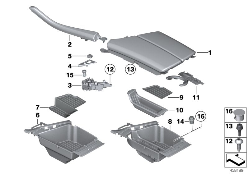 Genuine BMW 51169216916 Clip, Leather OYSTER (Inc. 535i, 535dX & 528i) | ML Performance UK UK Car Parts