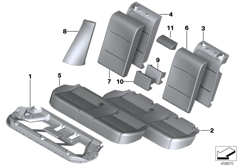 Genuine BMW 52207366520 F26 Side Finisher, Leather, Right MOKKA (Inc. X4) | ML Performance UK UK Car Parts