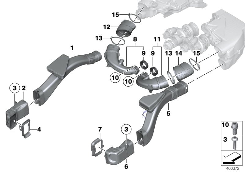 Genuine BMW 13717989299 Air Channel 45017 (Inc. Alpina B6) | ML Performance UK UK Car Parts