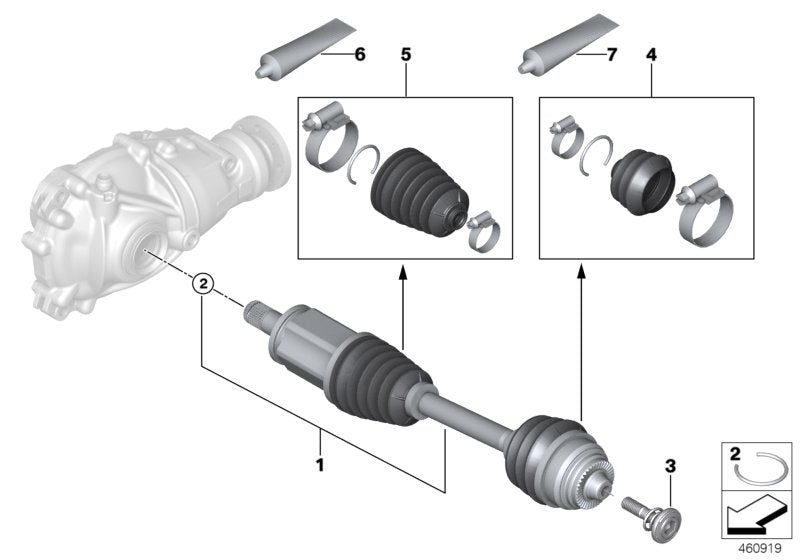 Genuine BMW 31608488705 G21 G20 G01 Repair Kit Bellows, Exterior (Inc. X3 20iX, 330iX & M340iX) | ML Performance UK UK Car Parts