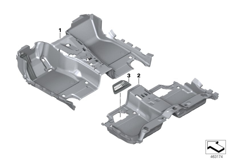 Genuine BMW 51477990524 Floor Covering Rear TARTUFO (Inc. 745LeX, 740Le & 750i) | ML Performance UK UK Car Parts