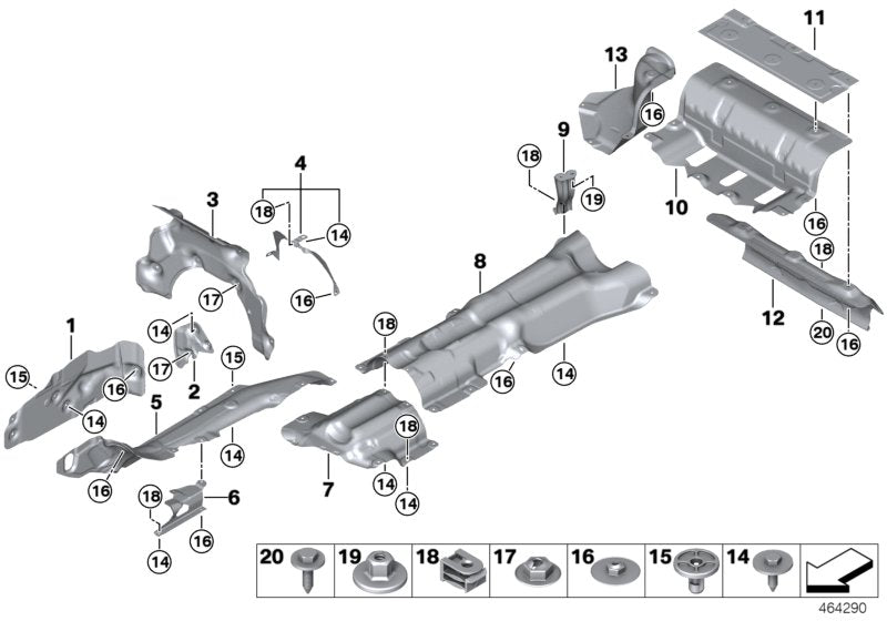 Genuine BMW 51487340229 G11 Heat Insulation, Rear Silencer, Left (Inc. 750iX, 725Ld & 740eX) | ML Performance UK UK Car Parts