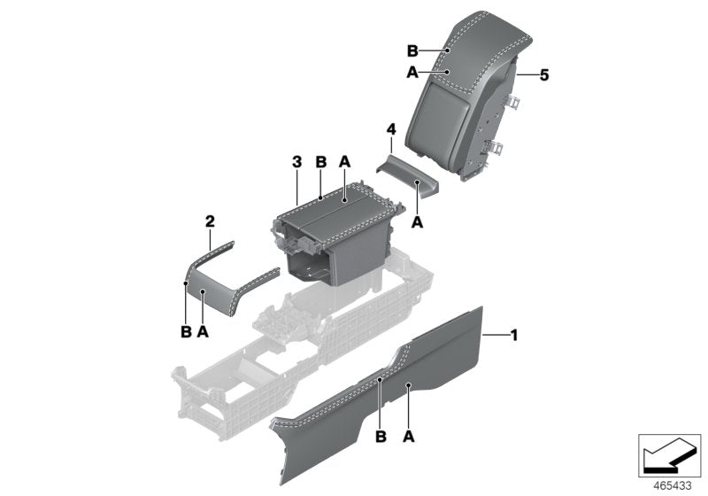 Genuine BMW 51167991182 Trim, Rear Console INDIVIDUAL (Inc. 730Ld, 740i & 740Le) | ML Performance UK UK Car Parts