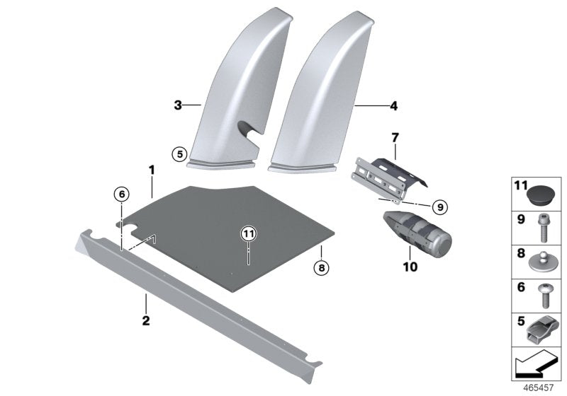 Genuine BMW 52208067618 Side Finisher, Right, Alcantara GTS (Inc. M4 GTS) | ML Performance UK UK Car Parts