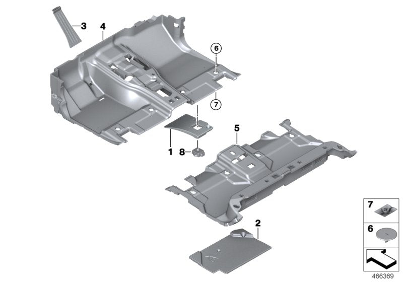 Genuine BMW 51478089727 Floor TriCover, Front CANBERRABEIGE (Inc. X6) | ML Performance UK UK Car Parts