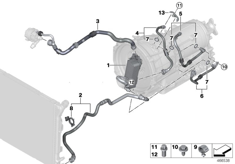 Genuine BMW 17228644295 Bracket For Transmission Oil Cooler (Inc. 330e) | ML Performance UK UK Car Parts