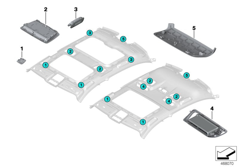 Genuine BMW 51447990166 G11 Cover, Microphone RAUCHWEISS (Inc. 730dX, 740LiX & 750LiX 4.0) | ML Performance UK UK Car Parts