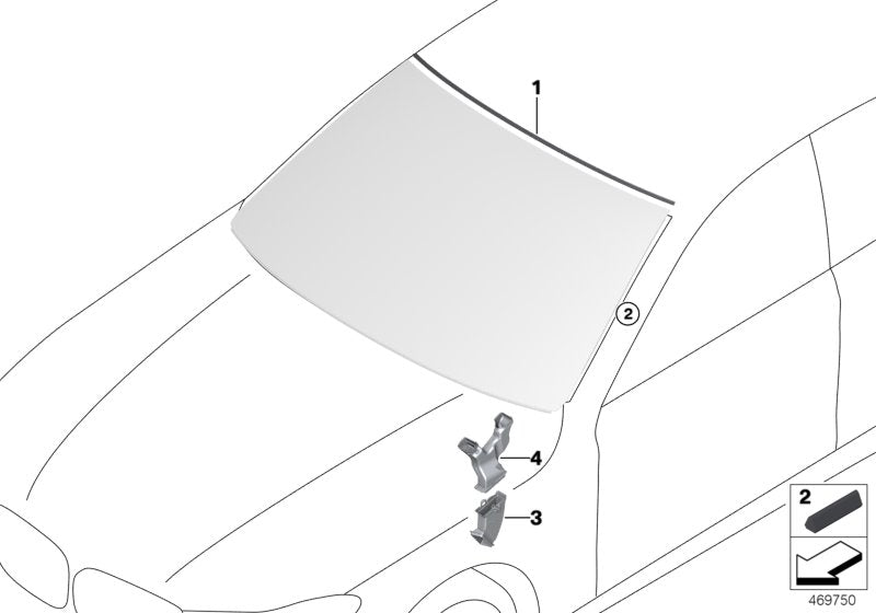 Genuine BMW 61667357252 G11 Water Drain Channel, Upper Right (Inc. 730i, 730Li & 740Li) | ML Performance UK UK Car Parts