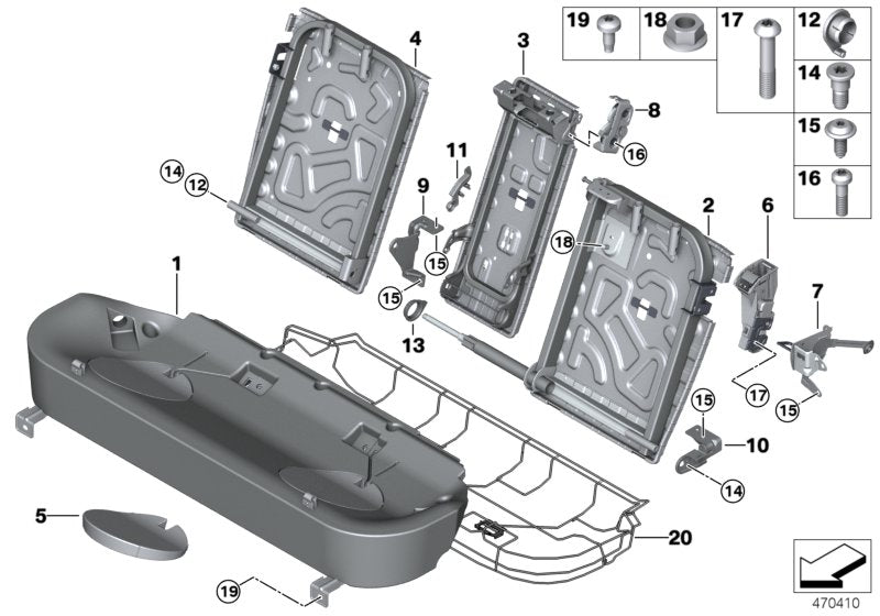 Genuine BMW 52207314648 Catch Bracket Right (Inc. X5) | ML Performance UK UK Car Parts