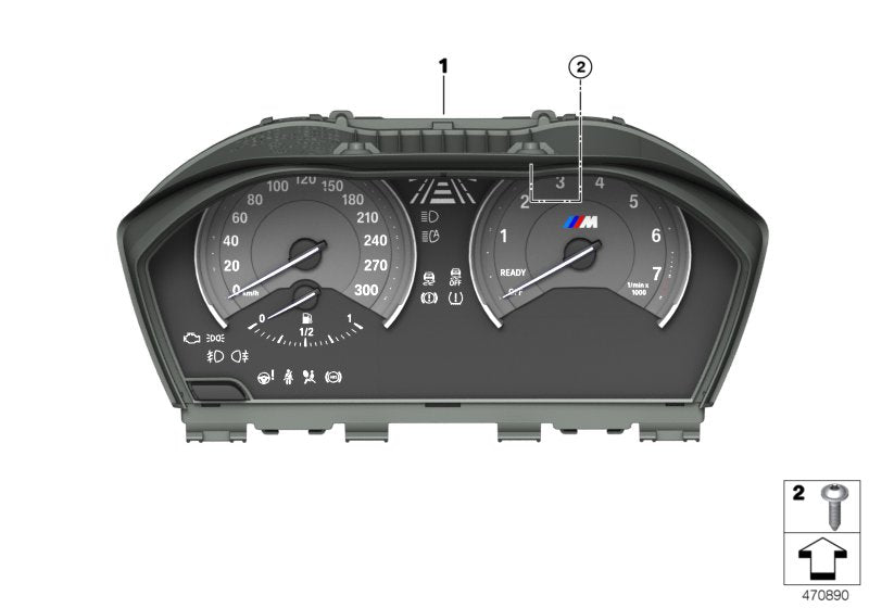 Genuine BMW 62108090140 Instrument Cluster KMH (Inc. M2) | ML Performance UK UK Car Parts