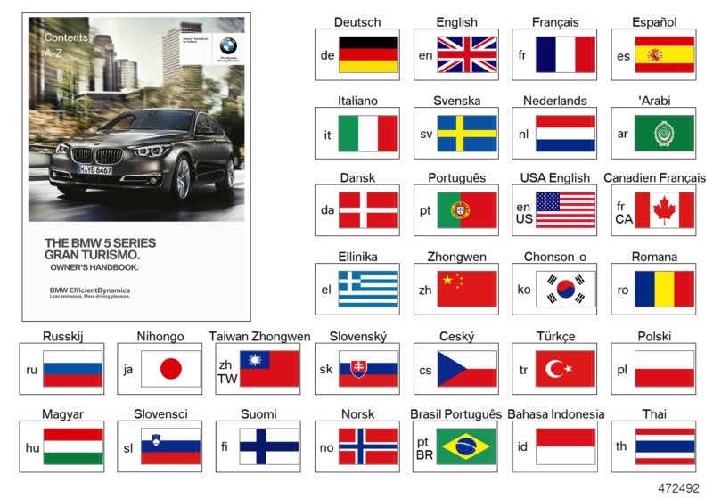 Genuine BMW 01402972554 Owner's Manual ENUS (Inc. 535i, 550i & 535iX) | ML Performance UK UK Car Parts