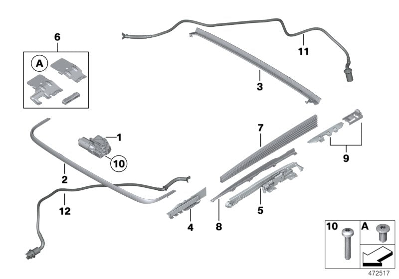 Genuine BMW 54107209282 Slipstream Deflector (Inc. Hybrid 5, 523i & 530i) | ML Performance UK UK Car Parts