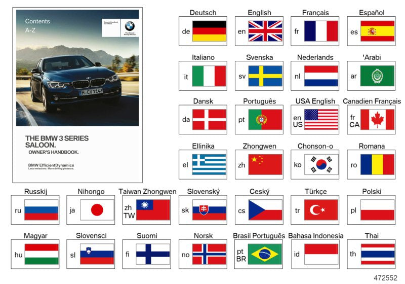 Genuine BMW 01402926526 Owner's Manual For EN (Inc. 320i ed, 316d & 320d ed) | ML Performance UK UK Car Parts