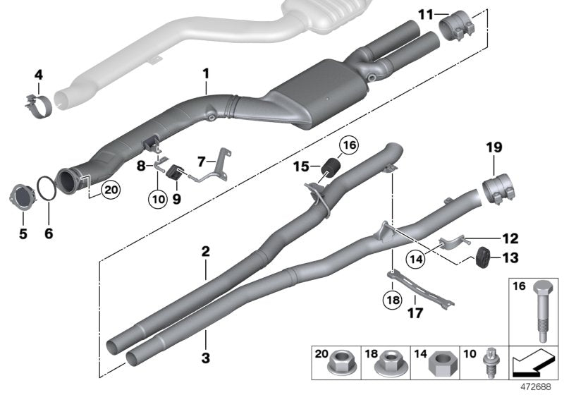 Genuine BMW 18207807115 Gearbox Support (Inc. 740d, 535dX & 730d) | ML Performance UK UK Car Parts