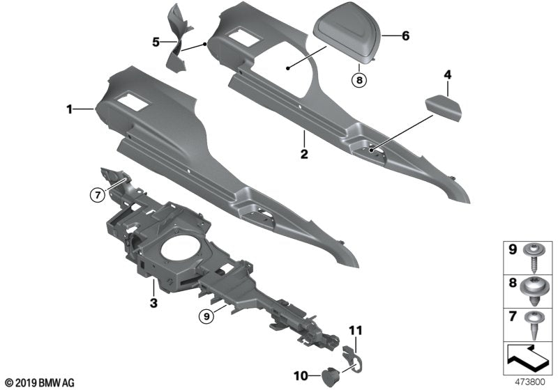 Genuine BMW 51477325800 Trim Panel, Railing Right SCHWARZ (Inc. 318d, 330dX & 320i) | ML Performance UK UK Car Parts