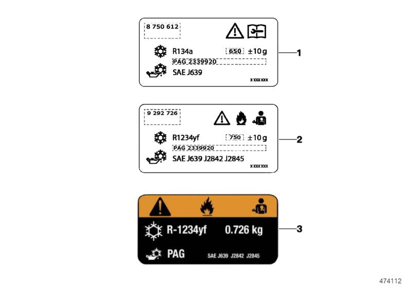 Genuine BMW 71236995657 G11 Label, Coolant 750+/-15G (Inc. 520i, 550iX 4.0 & i3 120Ah) | ML Performance UK UK Car Parts