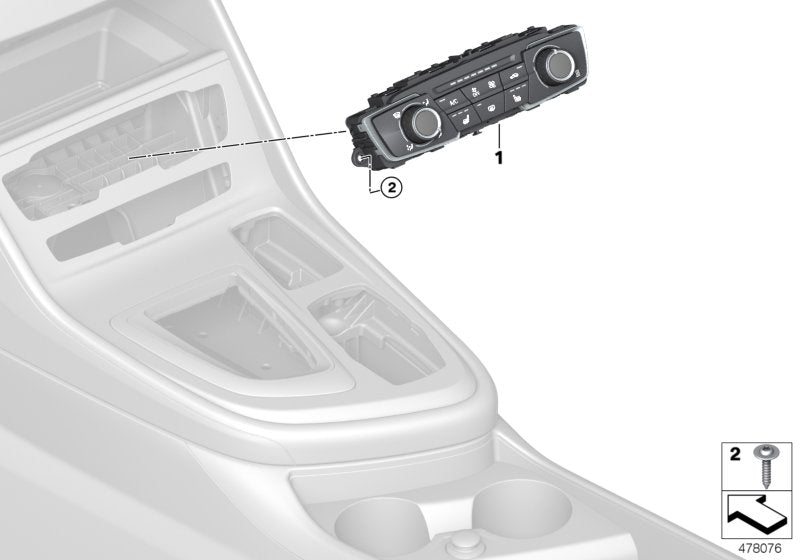 Genuine BMW 64119363540 F46 Air Conditioning Control (Inc. 225i, 220i & 218d) | ML Performance UK UK Car Parts