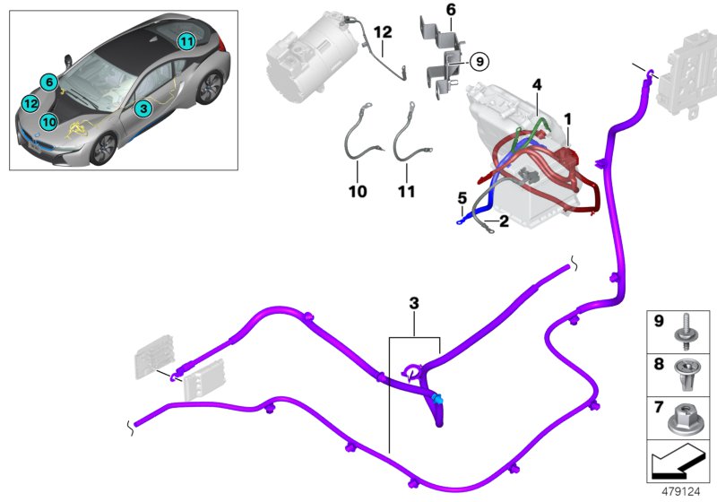 Genuine BMW 61129320779 I15 I12 Wiring Harness, Power Distribution Box (Inc. i8) | ML Performance UK UK Car Parts