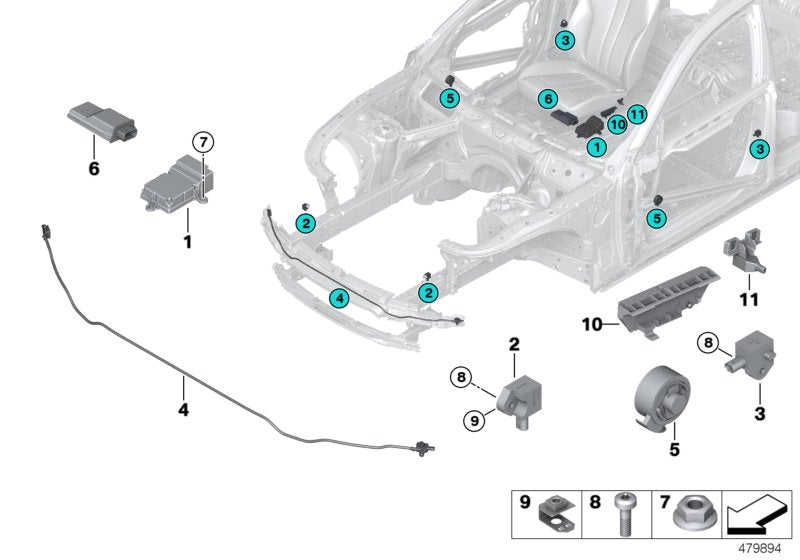 Genuine BMW 65779367455 Sensor Seat (Inc. X3) | ML Performance UK UK Car Parts