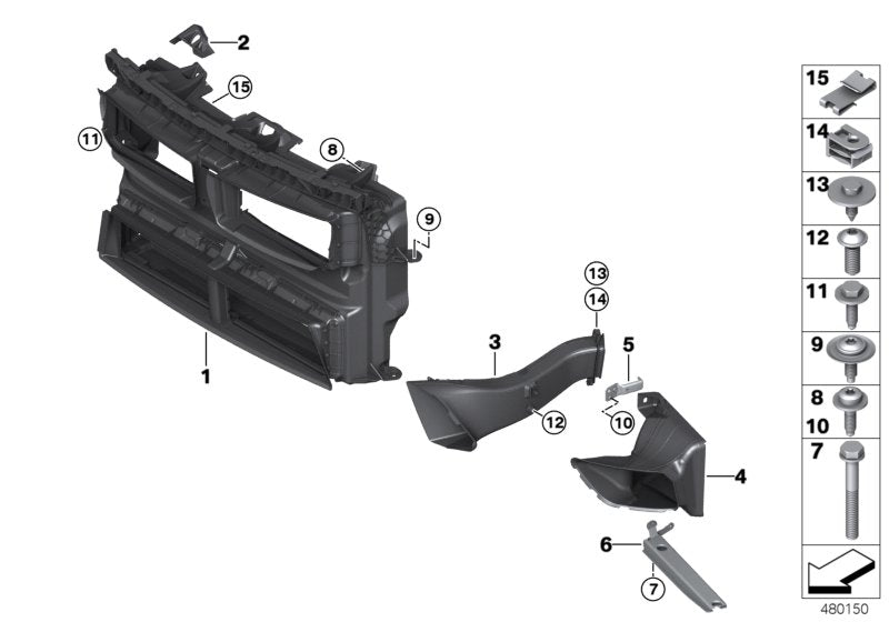 Genuine BMW 51748068904 Air Duct With Flap Control M/UFS (Inc. X1) | ML Performance UK UK Car Parts