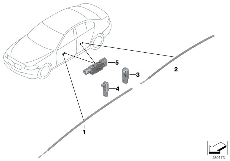 Genuine BMW 63319186639 Optical Conductor, Door Pocket, Left (Inc. 525d, 535dX & M5) | ML Performance UK UK Car Parts