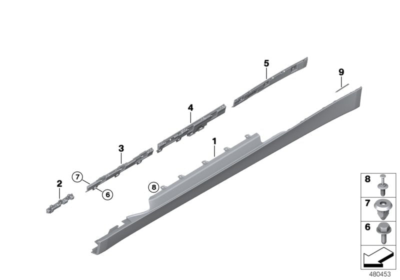 Genuine BMW 51777285791 Supporting Ledge Left (Inc. 435dX, 428i & 418d) | ML Performance UK UK Car Parts