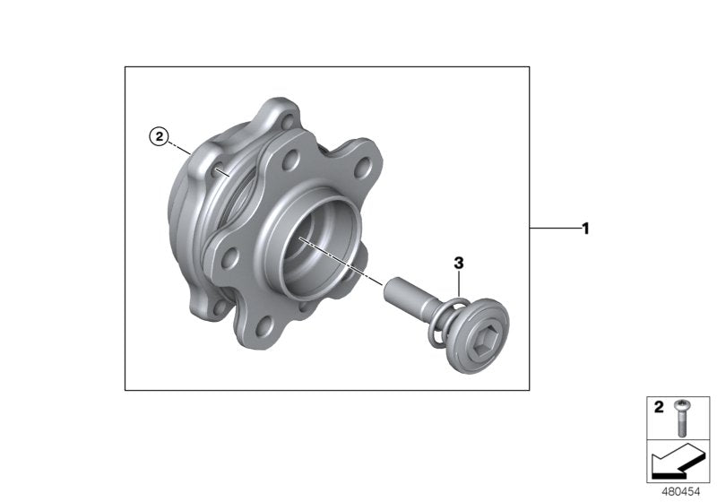 Genuine BMW 31206893780 G07 Wheel Hub With Bearing (Inc. X7) | ML Performance UK UK Car Parts