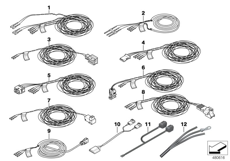 Genuine BMW 61129387545 Repair Cable For Rollover Sensor (Inc. 428i, 440iX & 420d) | ML Performance UK UK Car Parts