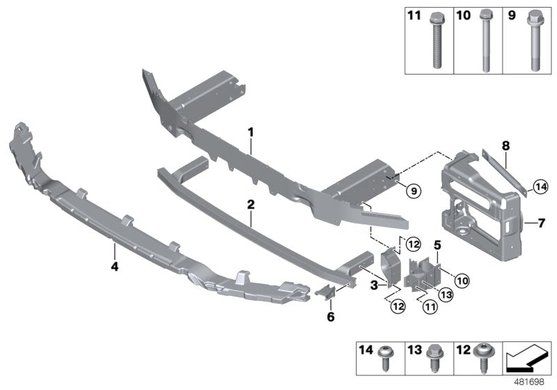 Genuine BMW 51117473458 G02 G01 Adapter, Front Right (Inc. X4 M & X3) | ML Performance UK UK Car Parts